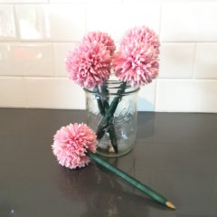 how to make a flower pen bouquet