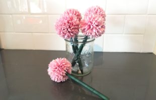 how to make a flower pen bouquet