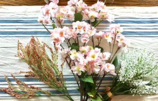 Supplies to decorate an Easter Basket