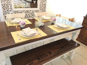 I used some tricks to set a table