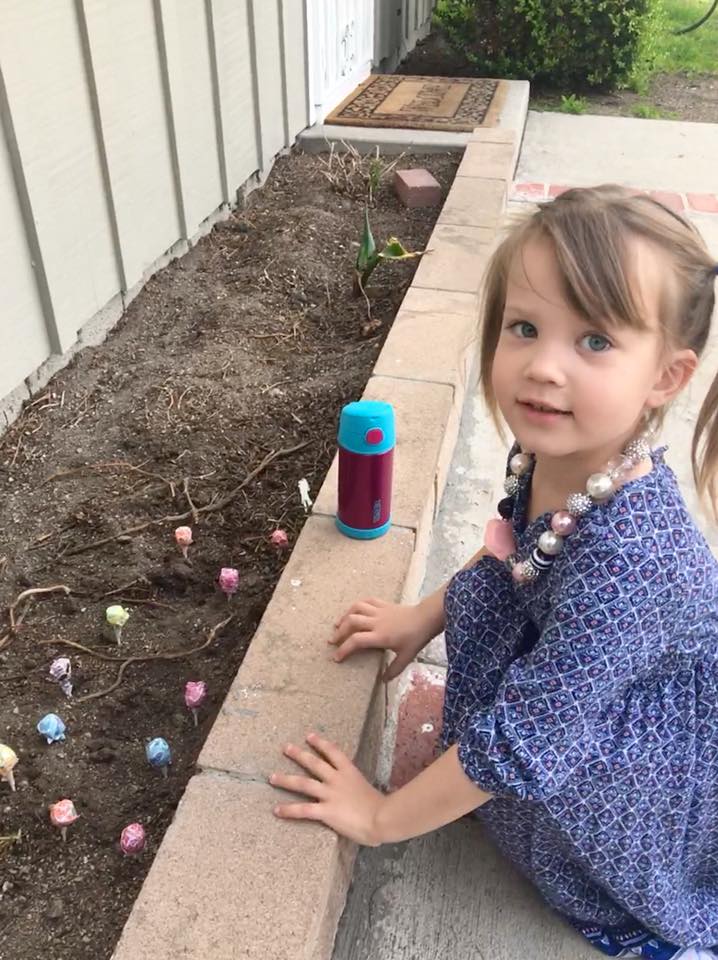 Lollipops blooming on Easter morning
