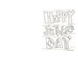 Cover of Grandpa's free printable Father's Day cards