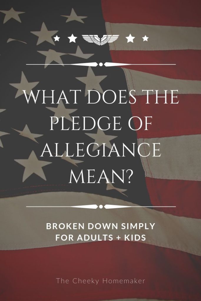 What does the Pledge of Allegiance mean?