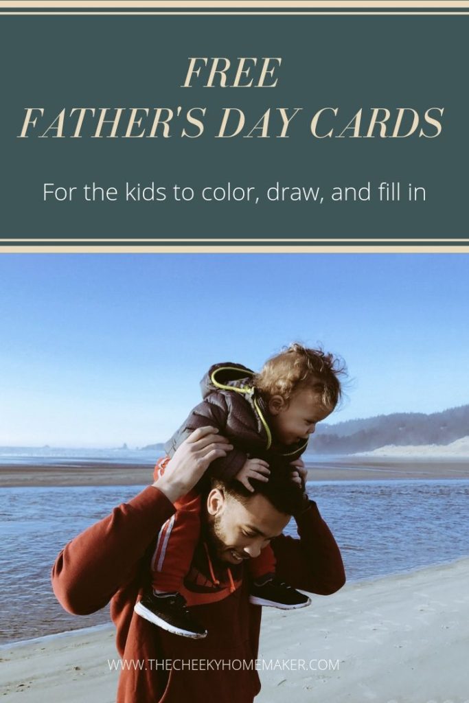 Father's Day Cards for the children to personalize