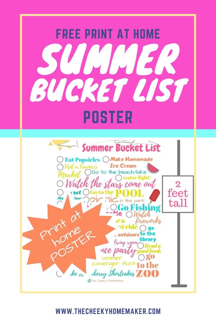Summer Bucket List Ideas The Cheeky Homemaker
